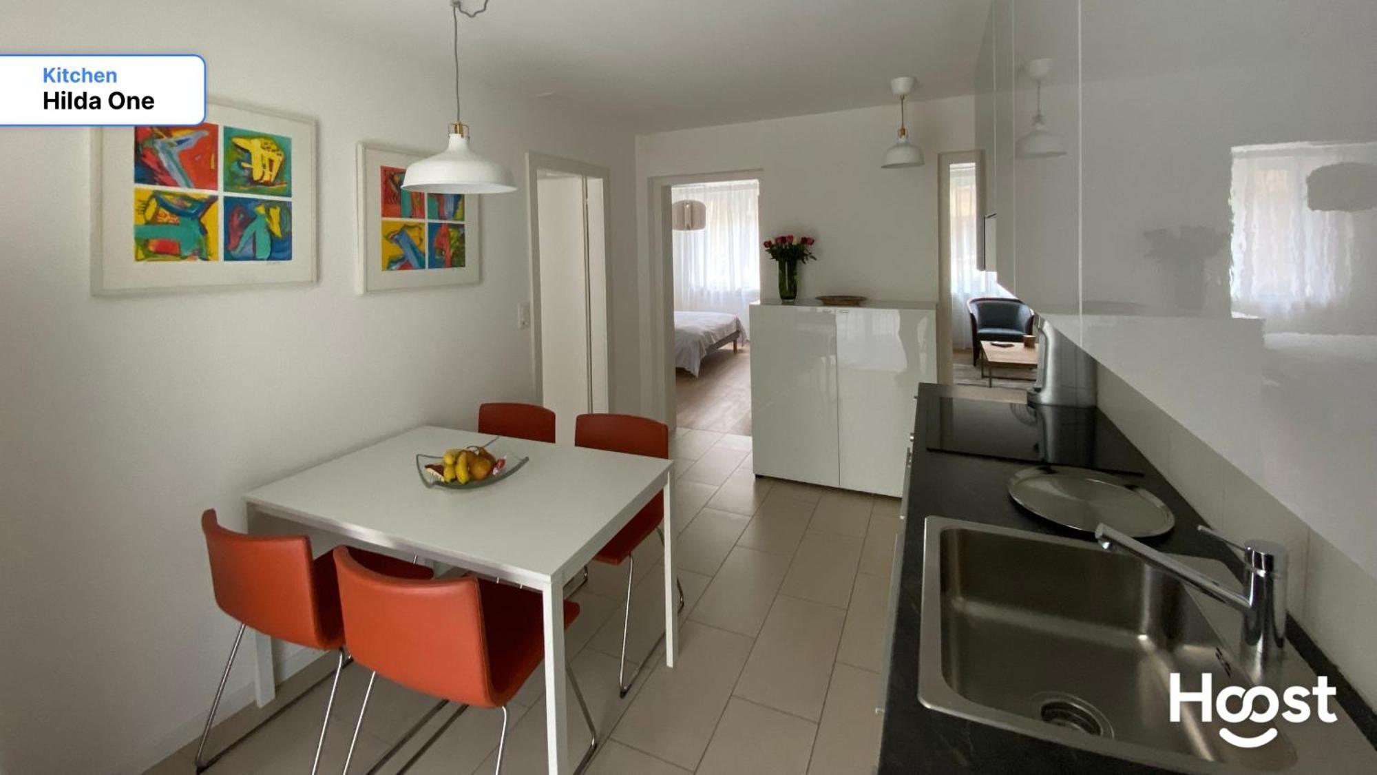 H1 With 4,5 Room, Bathroom, Kitchen, Central, Quiet & Modern With Office Zurique Exterior foto